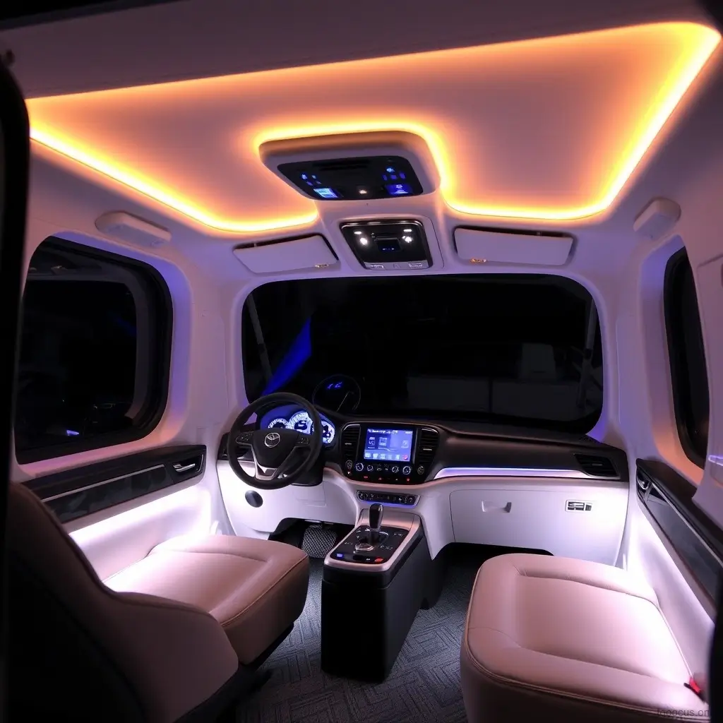 Custom ambient lighting installation